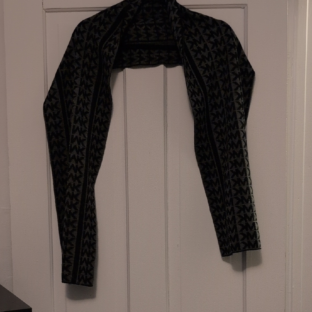 Michaels Black and Gray Geometric Cardigan